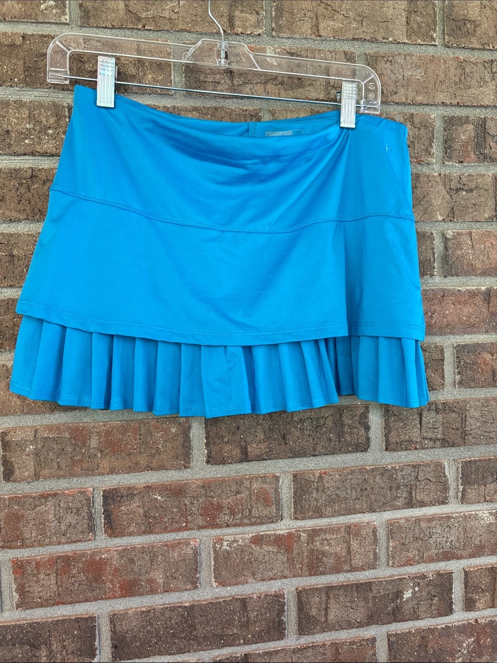 Lucky in Love Bright Blue Pleated Hem Tennis Skirt
